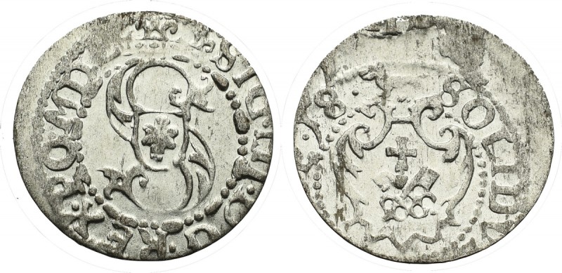 Sigismund III, Schilling 1618, Riga 
Grade: UNC 

Zygmunt III Waza (1587-1632...