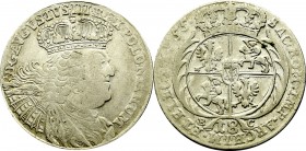 Germany, Saxony, Friedrich August II, 18 groschen 1755, Leipzig