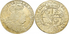 Germany, Saxony, Friedrich August II, 6 groschen 1756, Leipzig