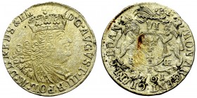 Saxony/Poland, Friedrich August II, 6 groschen 1761, Danzig