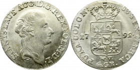 Stanislaus Augustus, 4 groschen 1792 - PCGS MS63 2-MAX