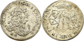 Germany, Preussen, 6 groschen 1681, Konigsberg