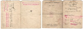II RP, Legitymacja osobista 20 Pułk Piechoty kurs podchorążych rezerwy
