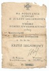 II RP, Nadanie Krzyża Legionowego dla żołnierza 2 Pułku Piechoty, 1927