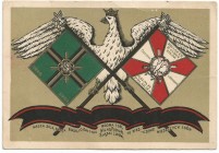 II RP, Pocztówka patriotyczna Związek b. ochotników Armii Polskiej Grodno