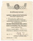 II RP, Zaświadczenie do odznaki Za Ofiarną Pracę 1931, pow. Stołpecki