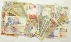 Zestaw banknotów zagranicznych (70 egz)