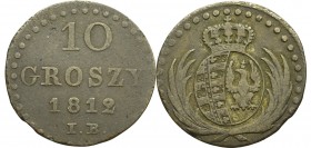 Księstwo Warszawskie, 10 groszy 1812