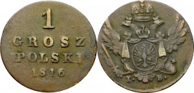 Kingdom of Poland, 1 groschen 1816