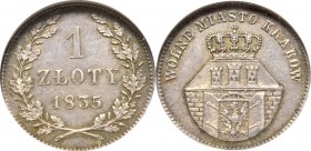 Free city of Cracow, 1 zloty 1835 R2