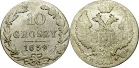 Poland under Russia, 10 groschen 1839