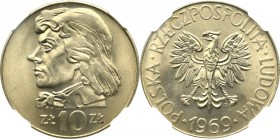 Peoples Republic of Poland, 10 zloty 1969 Kosciuszko - NGC MS67 3-MAX