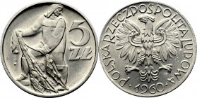 Peoples Republic of Poland, 5 zloty 1960 Fisherman