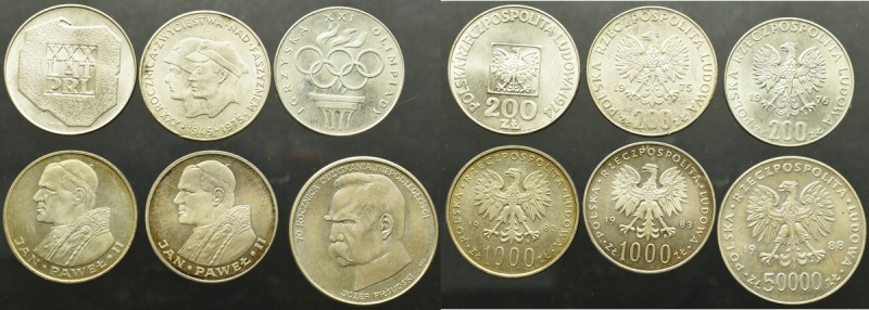 PRL, Zestaw monet srebrnych 

Polen, Poland