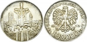 III Republic of Poland, 100.000 zloty 1990 'Solidarity'