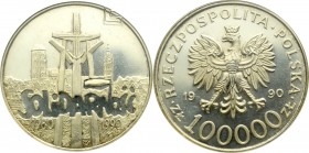 III RP, 100.000 złotych 1990 Solidarność