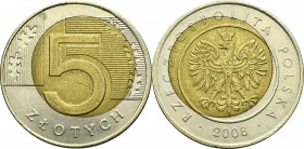 III RP, 5 złotych 2008