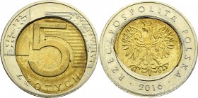 III RP, 5 złotych 2016