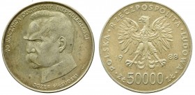 III RP, 50.000 złotych 1988 Piłsudski