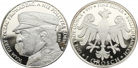 III RP, Medal Piłsudski - uncja srebra