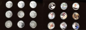 III RP, Zestaw 9 numizmatów Św. Jan Paweł II - Srebro