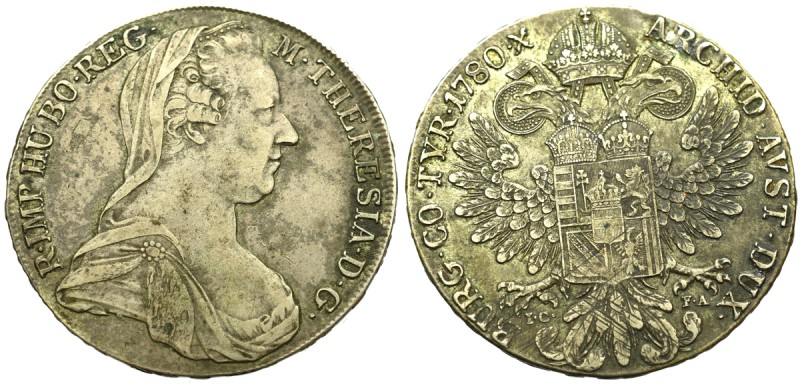 Austro-Hungary, Marie Theresia, Thaler 1780 
Grade: XF- 

Austria, Osterreich