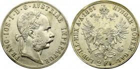 Austro-Węgry, 2 floreny 1881
