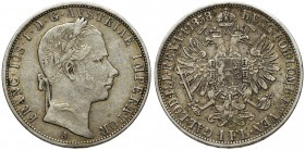 Austria, 1 florin 1858