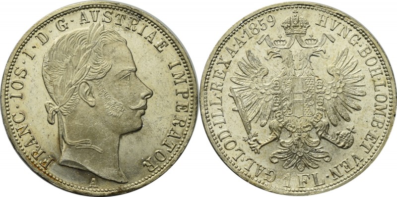 Austria, 1 florin 1859 
Grade: AU/UNC 

Austria, Osterreich