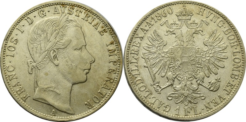 Austria, 1 florin 1860 
Grade: XF+ 

Austria, Osterreich