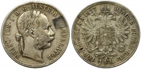 Austria, 1 florin 1877