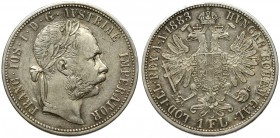 Austria, 1 florin 1883