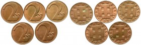 Austria, set 200 kronen 1924 (5 pcs)