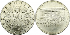 Austria, 50 schilling 1966 - 150 years of the National Bank