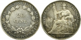 Francja, 20 centów 1879