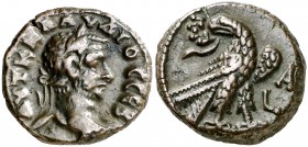 (268-269 d.C.). Claudio II. Alejandría. Tetradracma de vellón. (Spink 11407) (Kampmann-Ganschow 104.1). 10,03 g. MBC+.