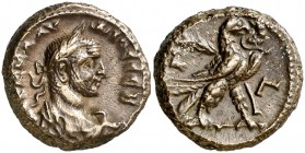 (270 d.C.). Claudio II. Alejandría. Tetradracma de vellón. (Spink 11423) (Kampmann-Ganschow 104.34). 11,27 g. MBC+.