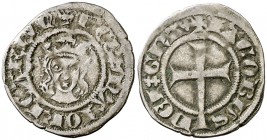 Jaume II de Mallorca (1276-1285/1298-1311). Mallorca. Diner. (Cru.V.S. 542) (Cru.C.G. 2508). 0,98 g. MBC-/MBC.