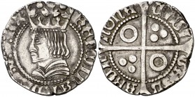 Ferran II (1479-1516). Barcelona. Croat. (Cru.V.S. 1141.1) (Cru.C.G. 3070 var). 3,20 g. MBC.