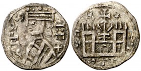 Alfonso VIII (1158-1214). ¿Toledo?. Dinero. (AB. 205). 1,08 g. MBC+.
