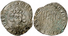 Enrique IV (1454-1474). Villalón. Cuartillo. (AB. 759.3). 1,95 g. Escasa. MBC-.