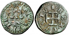 s/d. Carlos I. Nápoles. 1 caballo. (Vti. 251) (MIR 156). 2 g. Escasa. MBC.