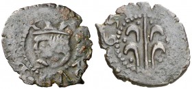 1651. Felipe IV. Valencia. 1 diner. (Cal. 1659) (Cru.C.G. 4435f). 0,92 g. BC+.