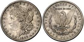 1892. Estados Unidos. S (San Francisco). 1 dólar. (Kr. 110). 26,59 g. AG. Rara. MBC.