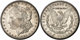 1902. Estados Unidos. S (San Francisco). 1 dólar. (Kr. 110). 26,71 g. AG. Rara. MBC+.