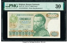 Belgium Nationale Bank Van Belgie 5000 Francs 10.6.1977 Pick 137 PMG Very Fine 30. 

HID09801242017

© 2020 Heritage Auctions | All Rights Reserved