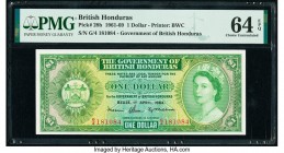 British Honduras Government of British Honduras 1 Dollar 1.4.1964 Pick 28b PMG Choice Uncirculated 64 EPQ. 

HID09801242017

© 2020 Heritage Auctions ...