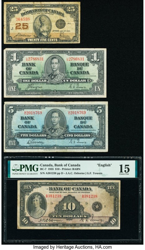 Canada Group of 4 Examples PMG Choice Fine 15; Fine (3). 

HID09801242017

© 202...