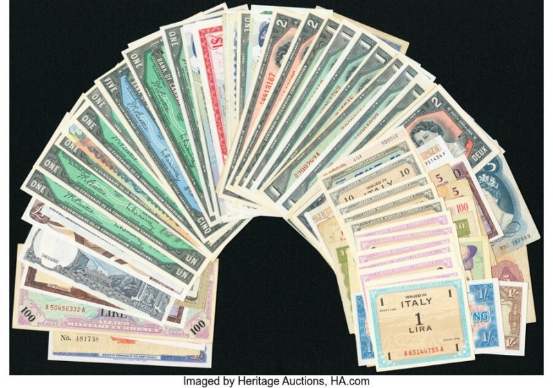 World Group Lot (Canada; Italy and More) of 77 Examples Very Good-Crisp Uncircul...