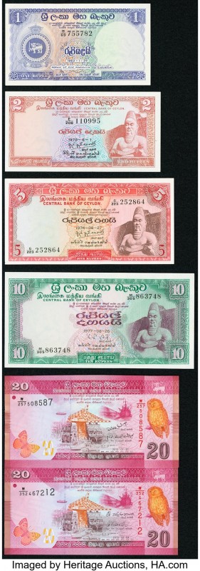 Ceylon & Sri Lanka Group Lot of 14 Examples Crisp Uncirculated. 

HID09801242017...